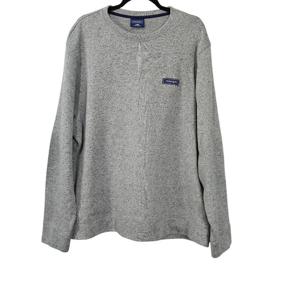 Crown & Ivy Fleece Crew Neck Gray Pull Over Sweatshirt - Picture 1 of 5